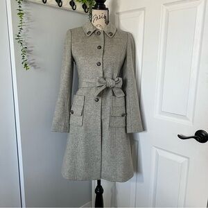 Mastina Gray Wool Blend Coat